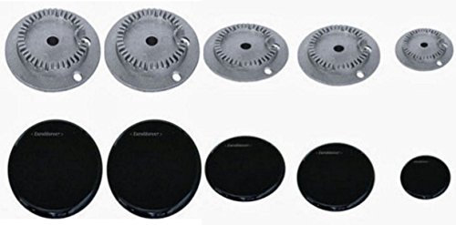 REX ZANUSSI ELECTROLUX ZOPPAS 5 SPARTIFIAMMA + BRUCIATORI 2 + 2 +1 B 4455 2 FORI