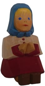 Stoff'l - FEINES FÜR KINDER Lotte Sievers-Hahn Krippenfiguren * Mädchen sitzend im Baumwollbeutel * 1428