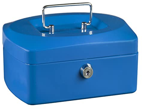 Idena 50033 Mini Cash Box 125 x 95 x 60 mm Blue