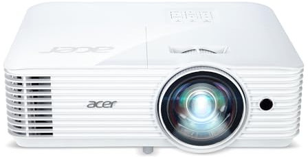Acer S1386WH - DLP projector - 3D - 3600 ANSI lumens - WXGA (1280 x 800) - 16:10-720p - short-throw fixed lens