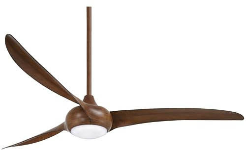 Minka-Aire F848-DK Light Wave 65 Ceiling Fan with LED Light and Remote Control in Distressed Koa Finish