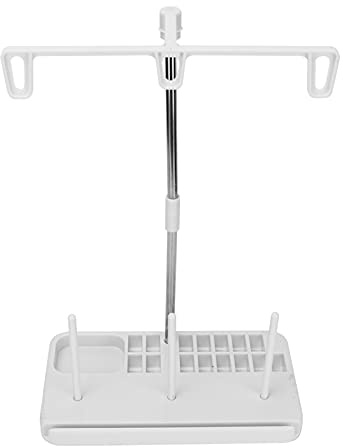 Fadenhalter Fadenständer 3 Spulenhalter Fadenhalter Organizer Haushaltsnähmaschine Werkzeug Zum Quilten Sticken Nähen(Weiß)