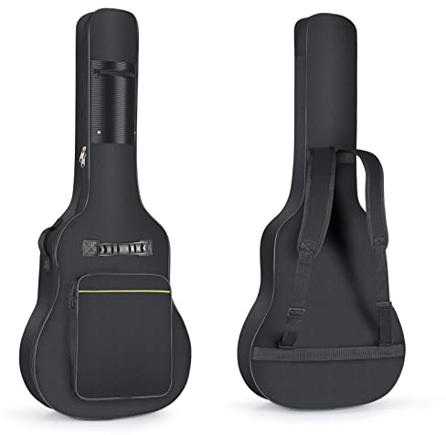 LHTECHTOY Borsa per Chitarre Acustiche Classiche da 39 40 41 Pollici, Morbida, Custodia con Imbottitura 8mm universale, Guitar Bag