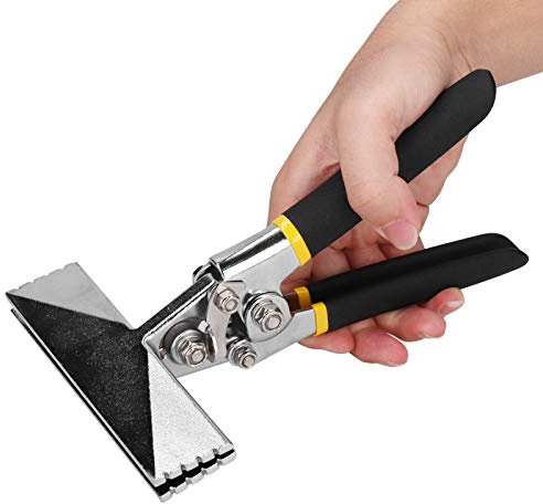 6 Inch Sheet Bending Pliers, Straight Flat Mouth Hand Seamer Pliers Bending and Flattening Seaming Pliers with Comfort Handle