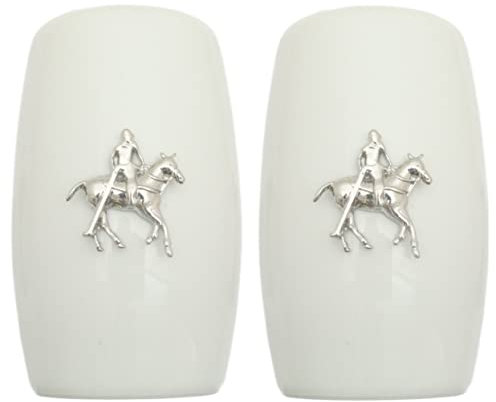 Polo China Salt and Pepper Shakers Cruet Set Modern White CSP 285