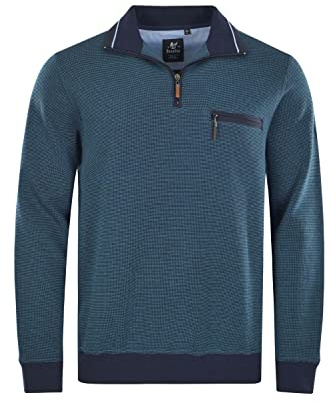 hajo Herren Sweatshirt Stay Fresh, Art. 2622/1, eisblau, XL