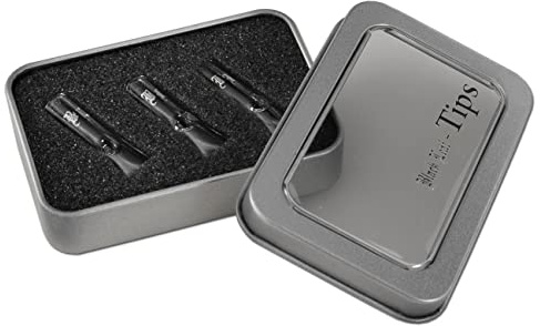 Black Leaf – 3 punte in vetro borosilicato per filtro da 7 mm in barattolo – 37 mm di lunghezza diametro 11 mm