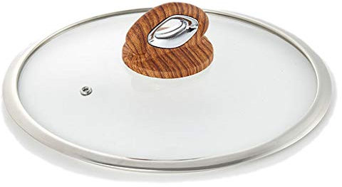 Pannlock Byte av pannlock Transparent glaskastrulllock för att passa alla sås- och stekersättningslock (30 cm)