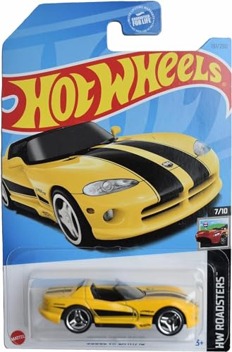 Hot Wheels Yellow Viper RT/10 Maßstab 1:64 Druckguss Auto Modell Rückzieh-Action Unisex Kinder 3-12 Jahre