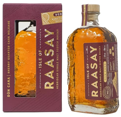Isle of Raasay Single Malt Scotch Whisky - Dùn Cana Sherry Quarter Cask Release | 52% ABV, 70 CL | Limited Edition Scotch Whisky - Sherry Cask Finished | Distilled, Matured and Bottled on Raasay