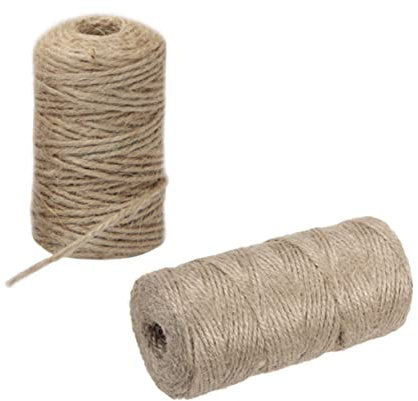 Veemoon 100m Natural Jute Woven Rope for Florists Crafting for Wrapping Cords Diy Projects and Home Decor