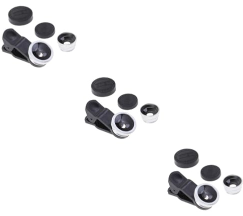 OSALADI 3stücke Handyobjektiv Weitwinkel Makro Und Fischaugenlinse Für Smartphones Silber Tragbares Clip Design Für Eindrucksvolle Aufnahmen Für Reisen Und Kreative Fotografie