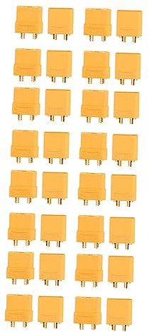 JECOMPRIS Anschlüsse 8 Paare Batterie-Stecker Runddrahtverbinder Adapterstecker hochstromstecker socket adapter männlich weiblich stecker Anschlussstecker Modellflugzeug Nylon