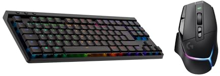 Logitech G502 X PLUS LIGHTSPEED Draadloze RGB Gaming Muis - Optische muis met LIGHTFORCE, Logitech G G515 LIGHTSPEED TKL kabellose flache Gaming, taktile mechanische Switches, DEU QWERTZ - Schwarz
