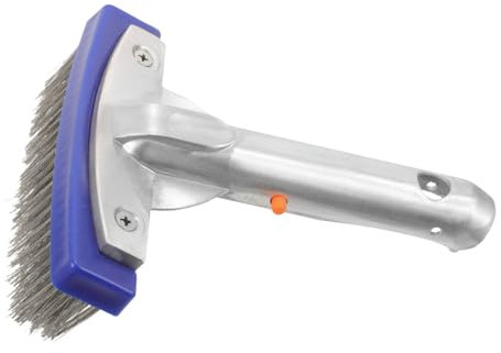 CANIGHT Schwimmbad Bürste Pool Bürste Pool Bodenbürste Poolfliesenreinigungsbürste Pool Fittings Eckenreinigungsbürste Poolreinigungsgeräte Schwimmbad Poolbürste Poolwäscher Beckenrandbürste Aluminium