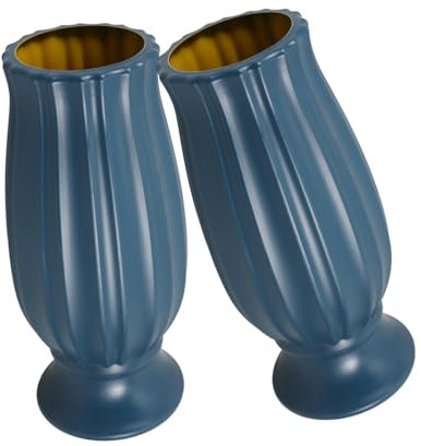 Cabilock Portafiori Per Tomba Set Di Vasi Da Cimitero Resistenti Alle Intemperie Navy Per Decorazioni Di Lapidi