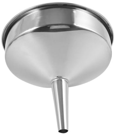 ULTECHNOVO Embudo Acero Inoxidable Industrial Con Boca Ancha Grueso y Resistente Para Líquidos y Polvo Uso Automotriz y Cocina Fácil Limpieza y Durabilidad Garantizada