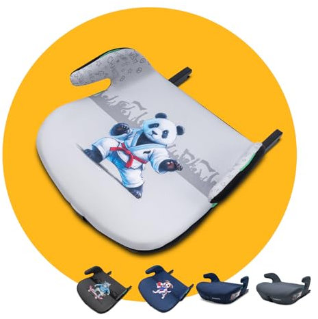 Osann Boost, Ergonomische Sitzerhöhung mit Isofix, für Kinder ab 135 bis 150 cm - Panda