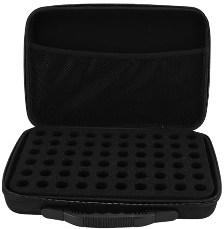 60 Bottles EVA Paint Box, Portable Paint Carry Case for Alcohol Ink, with Foam Inlay and Hardshell EVA, Ideal for Artist Supplies, Model Supplies, Top Handle