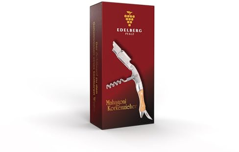 Edelberg Pfalz Premium Mahagoni Korkenzieher Kellnermesser Flaschenöffner