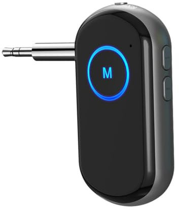 Homoyoyo Aux-empfänger Kabelloser Aux-Adapter Fürs Auto Drahtloser Musikempfänger Funk-empfänger Kompatibel Mit Verschiedenen Geräten Empfangs Und Sendemodus Geringer Stromverbrauch Stabil
