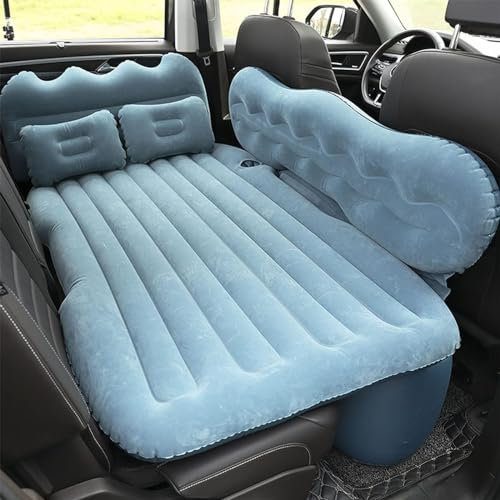 KDZDJH Auto Matratze Für BMW X1 X2 X3 X4 X5 X5M X6 X6M E84 F48 F39 F25 G01 Aufblasbare Matratze Camping Outdoor Autobett Kofferraum Reisen Bewegliche Campingzubehör,I-Blue 03