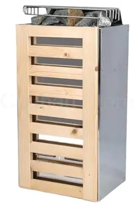 TIEOAXFT Calentador de Sauna de Madera de 3,6 kW, Estufa de Sauna, generador de Vapor for Uso doméstico, Horno de calefacción, Equipo seco for habitación(Red)