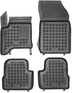 AZUGA 3D Gummi Fußmatten für Opel Corsa F Hybrid/Peugeot 208 Hybrid ab 2023 | nur Mild-Hybride (48V). rutschfest, wasserdicht, passgenau, TPE Gummimatten, hoher Rand Automatten, AZ10300539