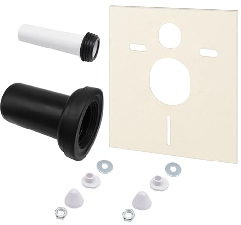 Mendorio Kit Raccordement&Set d'Isolation Phonique Wc Suspendu pour Geberit | Raccord(152.426.46.1),Mousse Acoustique(16.002.00.0000) pour Wc Suspendu/pour Cuvette Suspendue