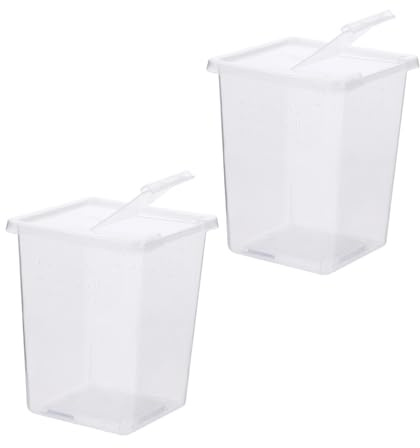 Supvox Reptilien Futterbox 2 Stück Transparent Kleiner Terrarium Aufzuchtbehälter Für Spinnen Eidechsen Kleintiere