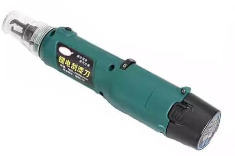 Rainorning Pelador de Pintura Eléctrico de Alambre de Cobre de 0,3-3mm, Raspador de cable de Batería de Litio Recargable de 6 Velocidades con Hoja de Acero de Tungsteno.