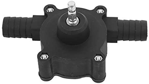 RASTKY Pompa Manuale Robusta Pompa per Trapano Elettrico a Mano Nera, Ideale per la di Trasferimento Dell'acqua, Compatibile con Trapano Elettrico, 1 per 2 Fascette Stringitubo, per gli