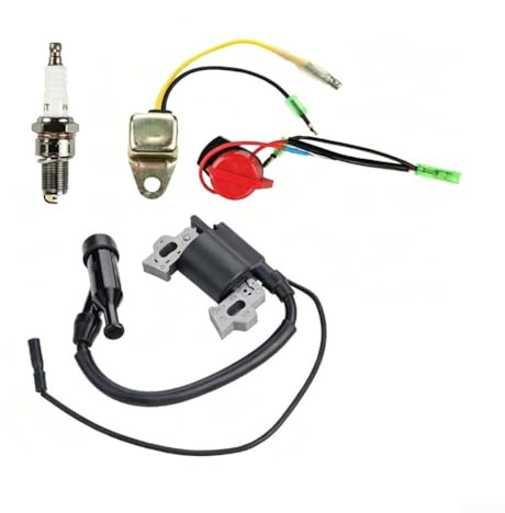 Para Honda GX390 GX240 420cc Conjunto de bobina de encendido con interruptor de apagado y función de detección de nivel de aceite bajo