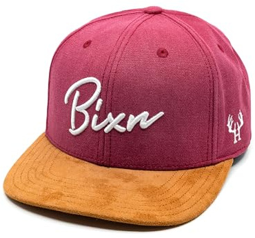 Du Hirsch Bayerisches Snapback Cap Erwachsene Bixn Weinrot Canvas XL