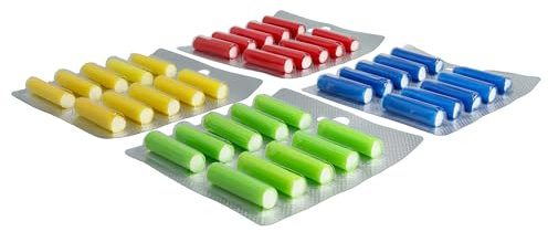 vhbw 40x Bastoncino profumato per aspirapolvere ad es. Compatibile con AEG, Miele, Vorwerk, Bosch, Siemens - Deodorante, Bosco, Rosa, Oceano, Limone