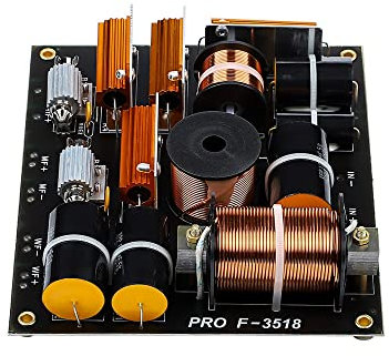 JINGERL 1000W 3 Wege Audio-Lautsprecher Crossover Treble + Midrange + Bass HIFI Professioneller Frequenzteiler for 15-18 Zoll KTV Lautsprecher