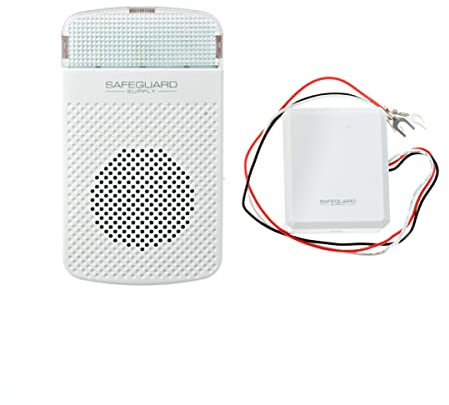 Doorbell Extender, Plug In Doorbell Wireless Kit, 3/4 Mile Range 433MHz, Convert Your Existing Hard Wired Doorbell Into A Wireless Door Bell with Plug In Chimes, 95dB Flashing Light Door Bell