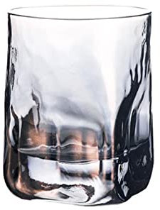 TOMYEUS Vasos de Agua Clases de Bebida creativos Cuadrados de Vidrio de Whisky, Vidrio de Agua, Taza de Agua, Taza de Vidrio de Vino de Vidrio de Cristal 250ml / 330ml para la Cocina del hogar