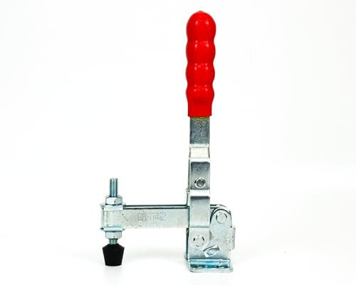INGDAUM® 1 Stück GH-11412 Vertikalspanner, Einstellbare Kniehebelspanner, Schnellspanner, Knebelklemme (1, GH-11412 (200 kg))
