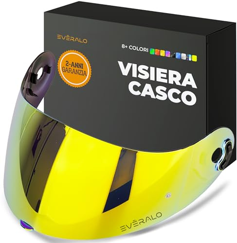 Everalo kompatibel mit Visier Xlite X803 - X802 - X802r - X802rr - X702 - X661 - X603 - Xsf 02 (Gold Chrom)