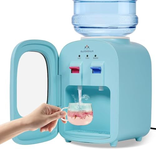 BAOSHISHAN Water Cooler Dispenser Desktop Water Cooler Cold & Hot Water Dispenser for Office Dormitory Apartment Living Room 420W