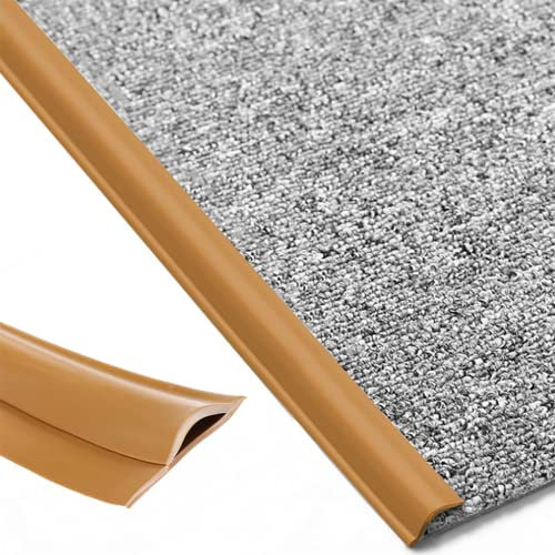 Schwellenstreifen, Bodenübergangsstreifen, Teppichkanten-Zierstreifen aus PVC for Holz bis Teppich, Kantenschutz, Teppichkantenstreifen, Heimbüro, Schule, Geschäft, Rot, 100 Größen (Color : Dark Brow