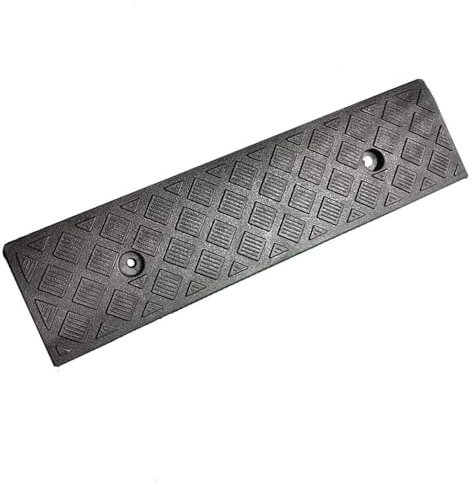 Generic Bordsteinrampe Gummi 13cm Hoch, Vollgummi Türschwellenrampe Gummirampe Bordsteinkanten Rampe Auffahrkeile Auffahrrampe for Auto, Rollstuhl, Bürgersteig, Wohnmobil