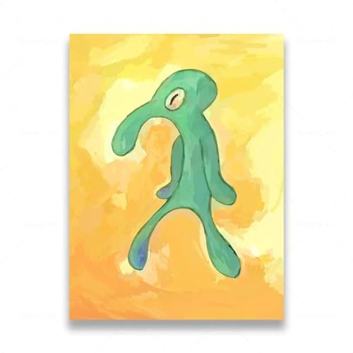 YAJNILUCK Bold and Brash Gallery Art Poster, abstrakter Thaddäus, Leinwandgemälde, Druck, nordische Wandkunst, Bild für Zimmer, Heimdekoration, 30 x 50 cm (12 x 20 Zoll) Innenrahmen