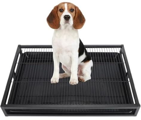Dog Potty Training Tray with Detachable Drawer, Washable Puppy Pee Pad Holder for Indoor Use, 24.4x16.9x3.1 Inches