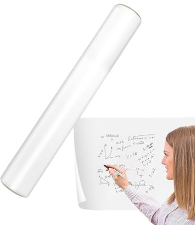 Adhesivo de pizarra de borrado en seco - Película electrostática para pizarra blanca | Papel de escritura extraíble para bricolaje, perfecto para el hogar, la empresa, la escuela y la oficina, a
