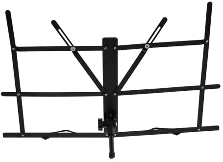 Toyvian Klappbarer Notenständer Für Tischplatten Gitarren Und Reisen Tragbar Faltbar Mit Klemmen Und Verstellbarem Winkel Für Notenblätter Und Tablets