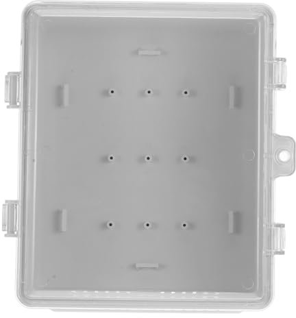 Homoyoyo Weatherproof Outdoor Electrical Junction Box with Cover Enclosure for Electronics Projects Easy Installation Spacious Design