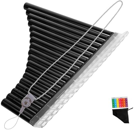 HEMOTON Panflöte C-tonart Für Anfänger Flötenmusikinstrument Panflöten Beginnersfreundlich Pure Klangqualität Angenehmer Klang Hand-poliertes Design Leichte Spielbarkeit Musikinstrument