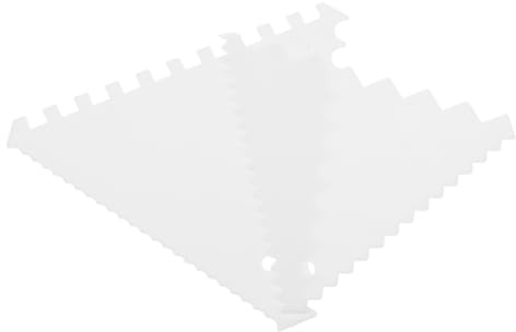 CONGARTENO 8pièces Grattoir à Gâteau Plastique Spatule pour Crème Lisseur à Glaçage Outils pour Pâtisserie Peigne De Décoration De Gâteaux Grattoir à Double Denture